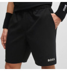 BOSS Poplin Shorts with Contrast Logo