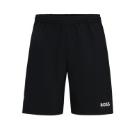 BOSS Poplin Shorts with Contrast Logo